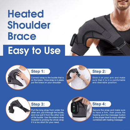 Shoulder Massage Belt Led Hot Compress