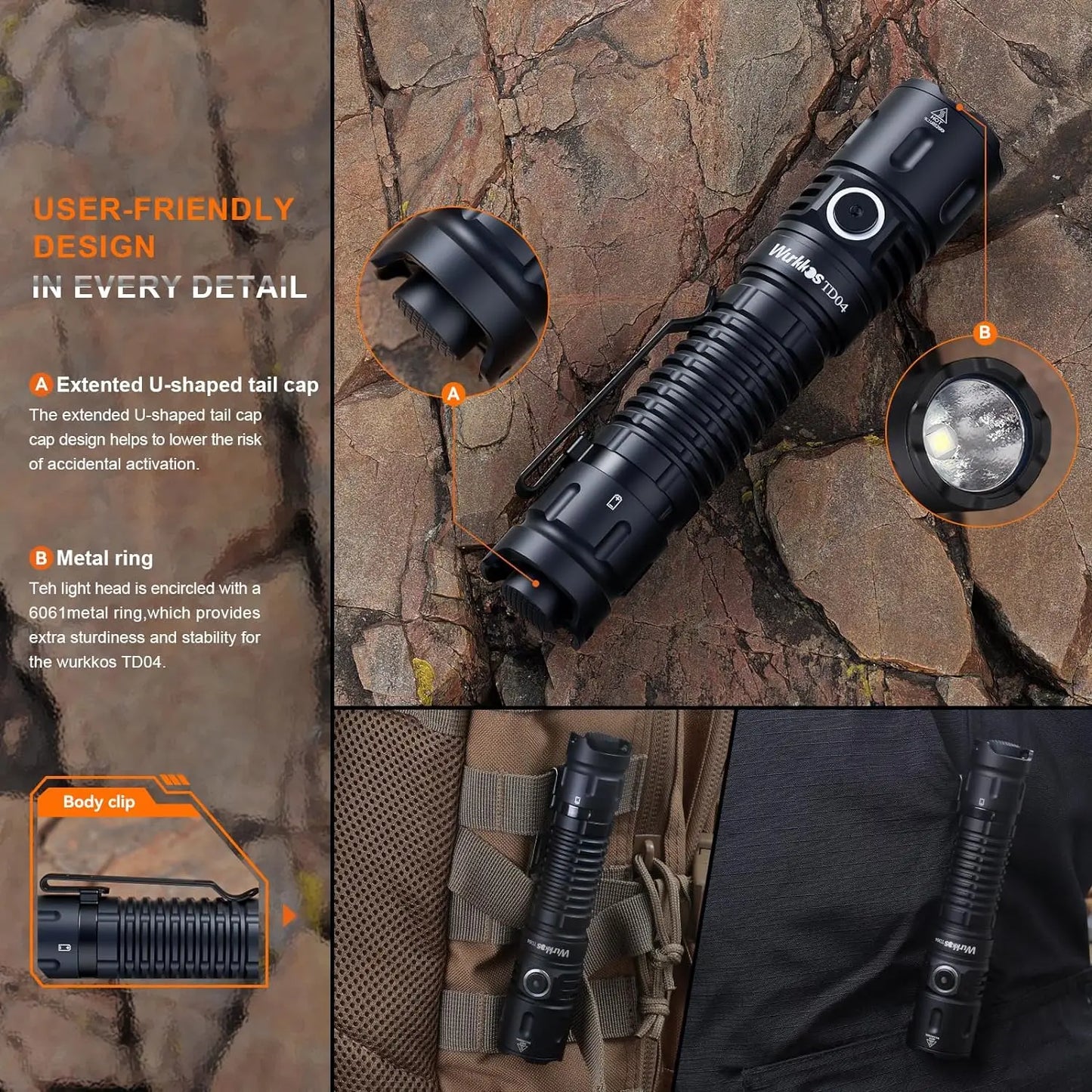 Rechargeable Dual-Mode Tactical Flashlight
