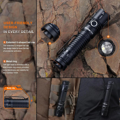 Rechargeable Dual-Mode Tactical Flashlight