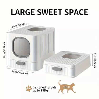 Enclosed Cat Litter Box