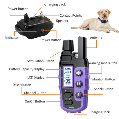 Electric Dog Training Collar For 5-120lbs Puppy