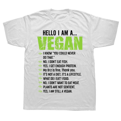 Hello I'm A Vegan T Shirts