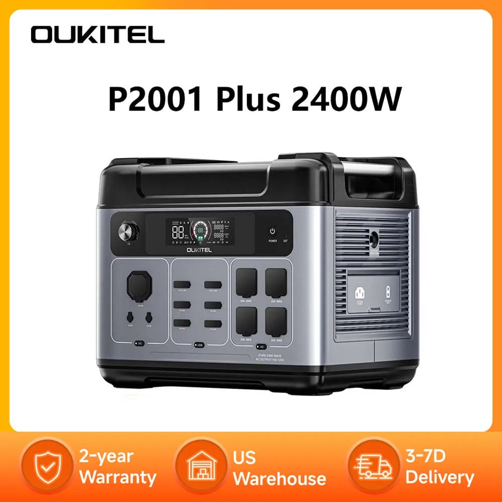 Portable Power Station,  Fast Charging, Solar Generator for Home Backup, Camping & RV