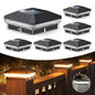 Solar Lights Outdoor Waterproof, Powered for Vinyl Wooden Post