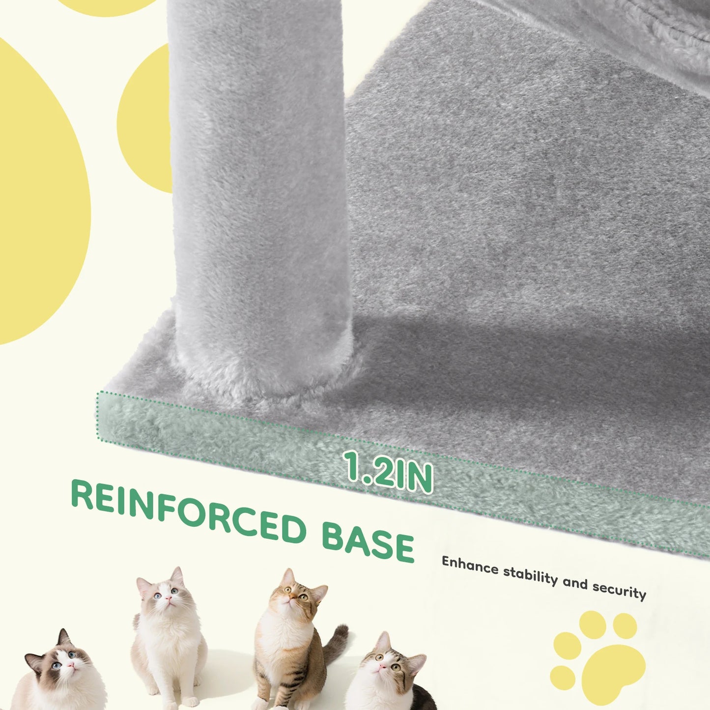 Tall Multi-Cat Climbing Tower for Indoor Cat