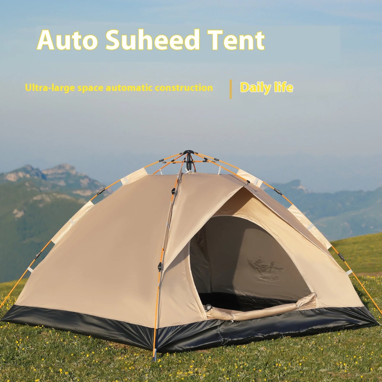 Instant Golden Tent - Sun & Rain Shelter