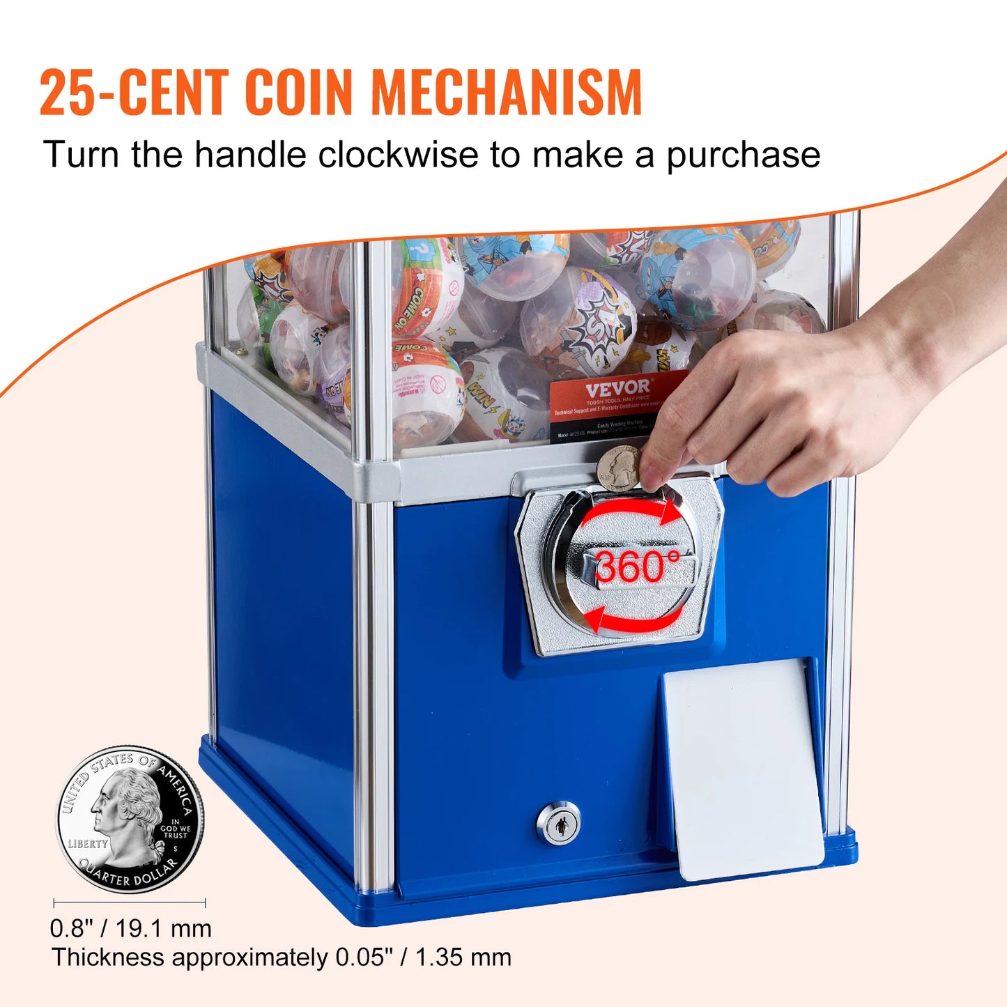 25inch Gumball Machine for Kids