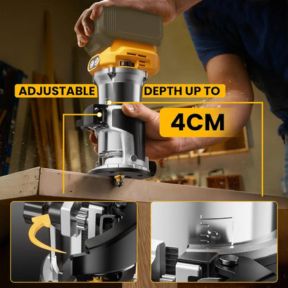 Cordless Compact Router, for Woodworking