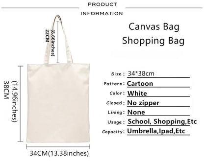 Reusable Shopping Canvas Tote Bags