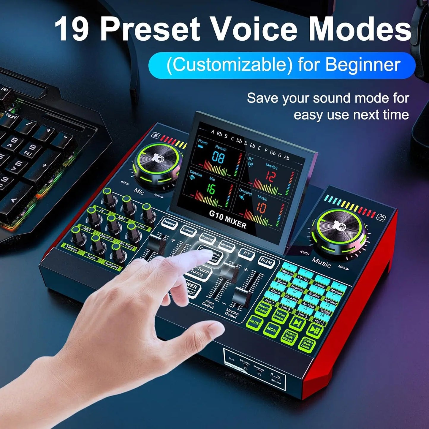 Microphone Bundle Live Sound Audio Mixer Kit