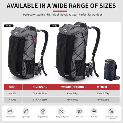 Outdoor Mountain Backpack, Travel Bag With Rain Cover