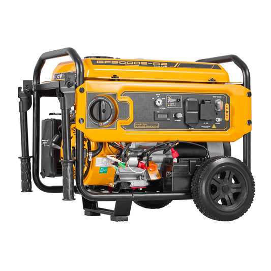 Portable Generator, Dual Fuel Generator with Electric Start