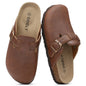 Vegan Leather Clogs Outdoor Slip-on Shoes
