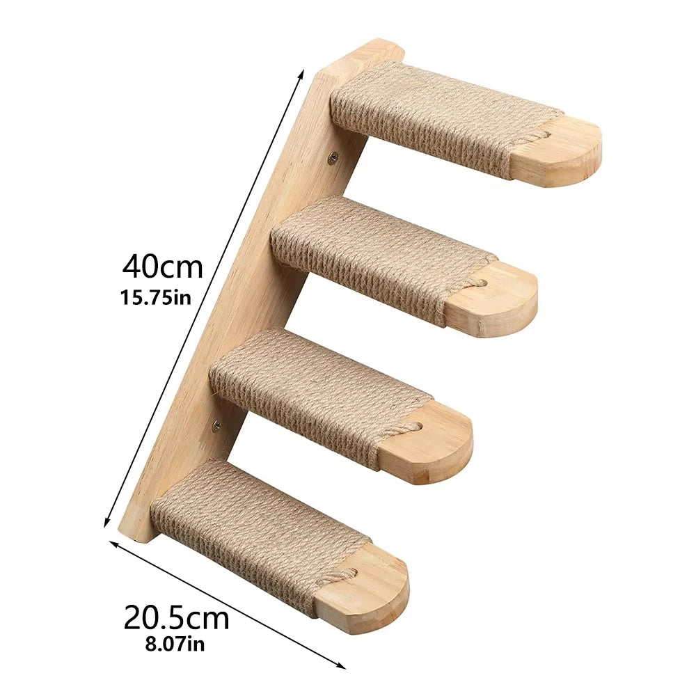 Wall Mounted Cat Shelves,  Hammock, Climbing Steps