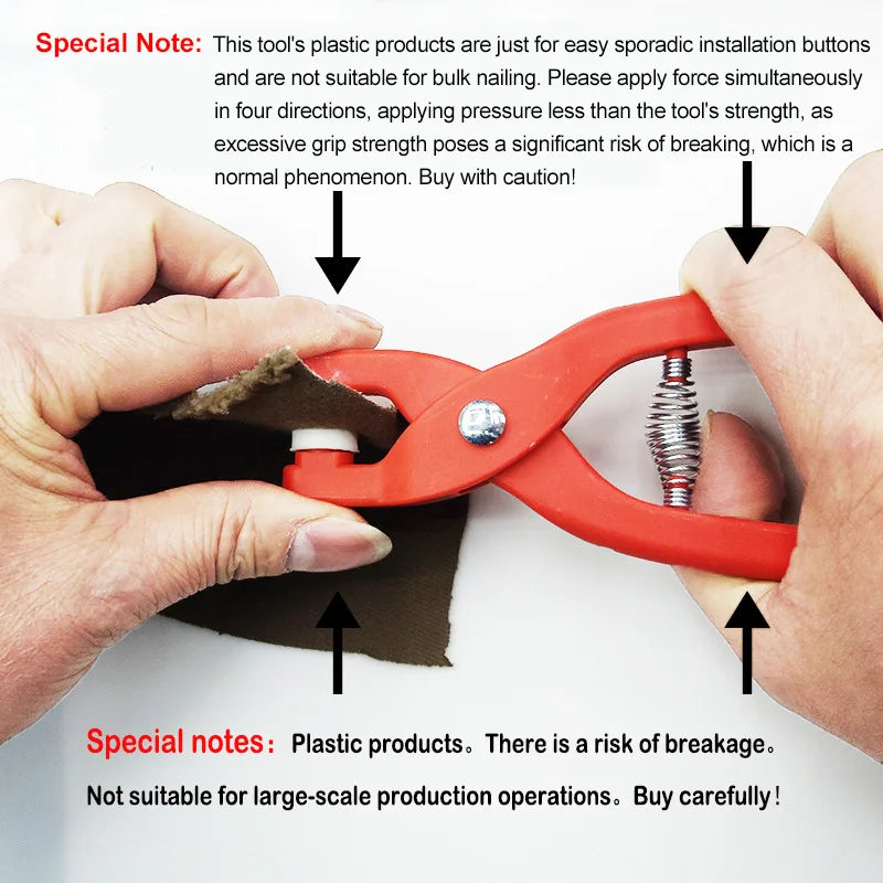 Snap Button Kit With Pliers For Sewing