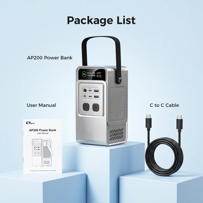 Portable Power Station, Emergency Solar Power Bank for Camping