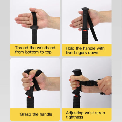 Ultralight Walking Trekking Poles Collapsible Aluminum  Hiking Grips Sticks Alpenstock Adjustable Non-slip Nordic Adult Canes Te