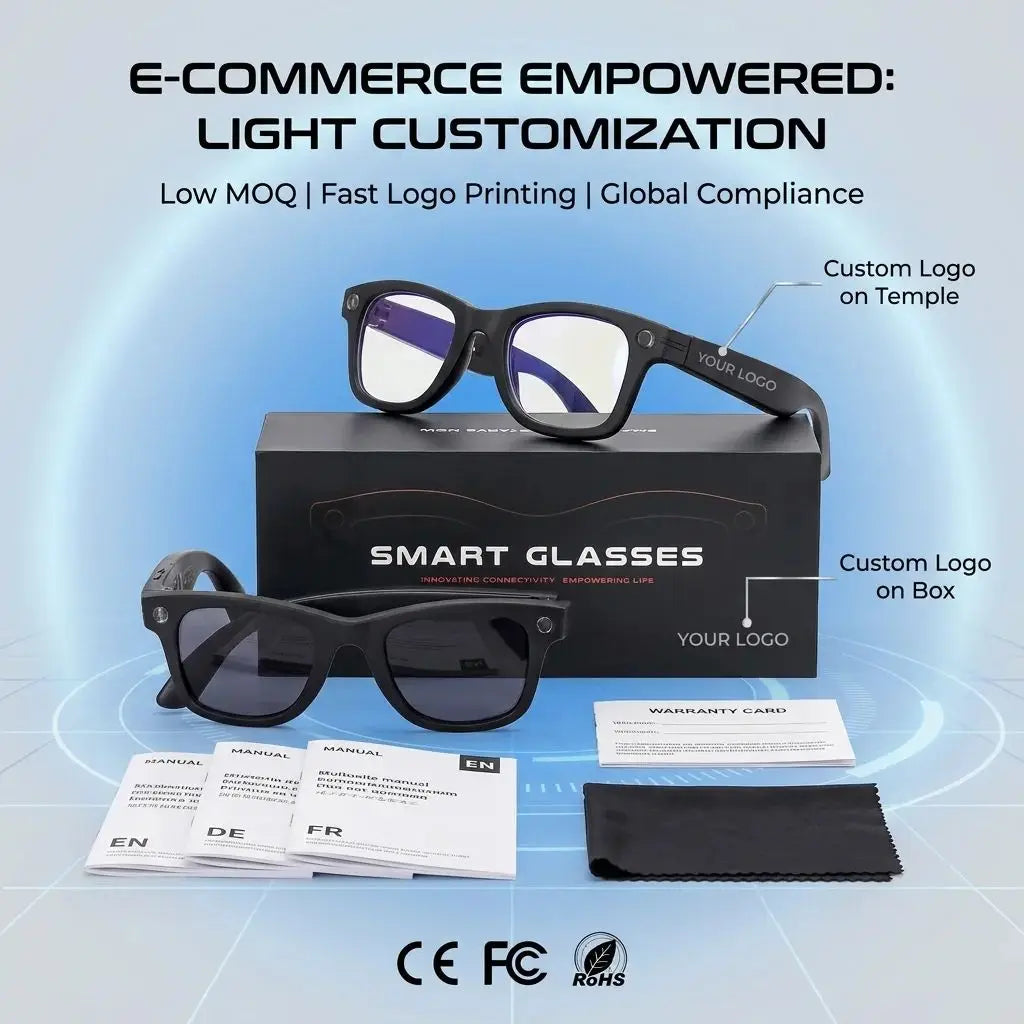 Consumer Electronics Smart Glasses, Video with Camera, Sunglasses,  Music Player