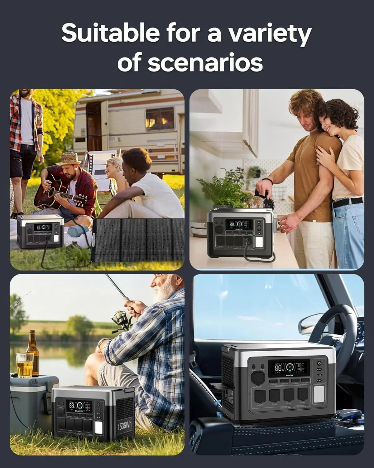 Portable Power Station, Solar Generator, Battery Backup