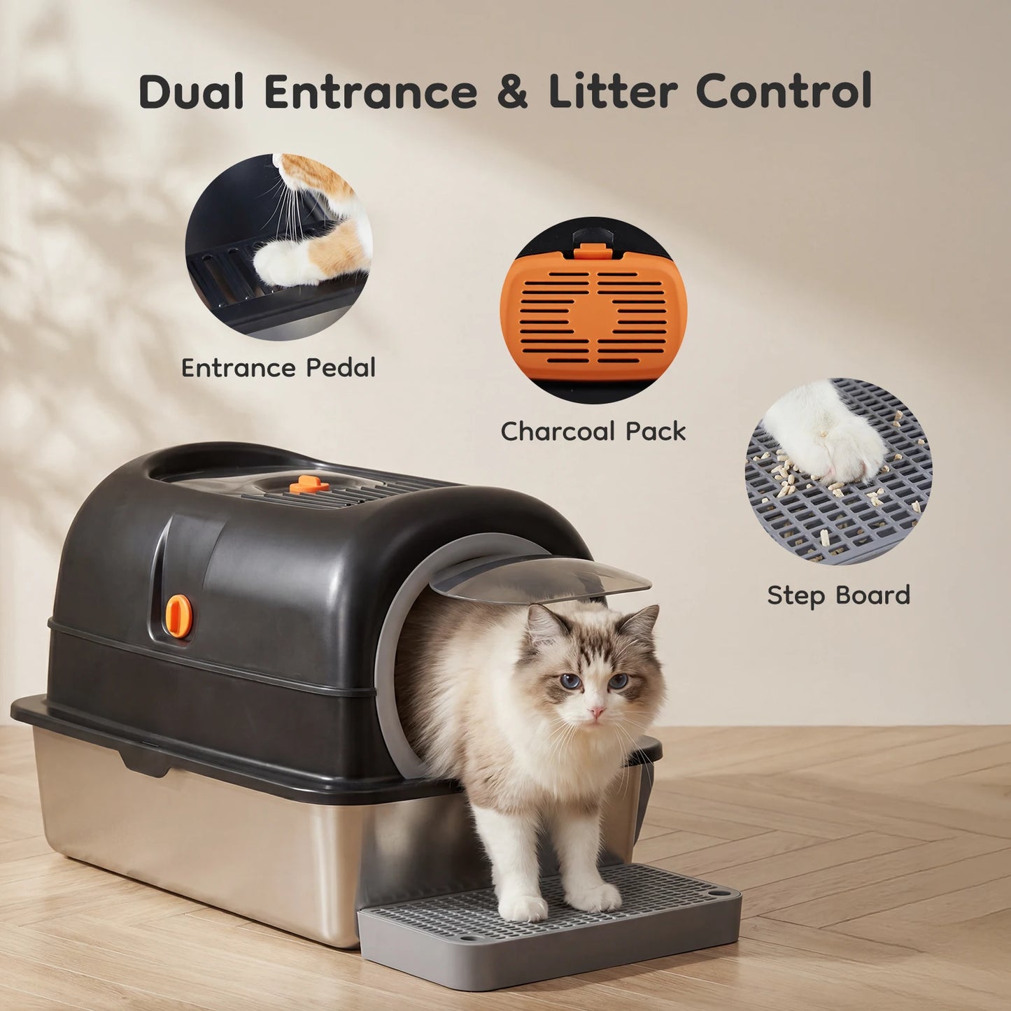 Stainless Steel Cat Litter Box