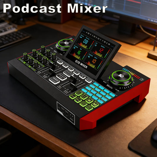 Audio Mixer with Voice Changer for Streaming, Podcasting, Live Recording