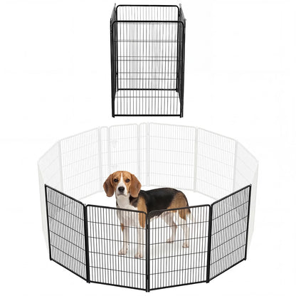6 Panels Metal Dog Playpen  for Puppy Exercise