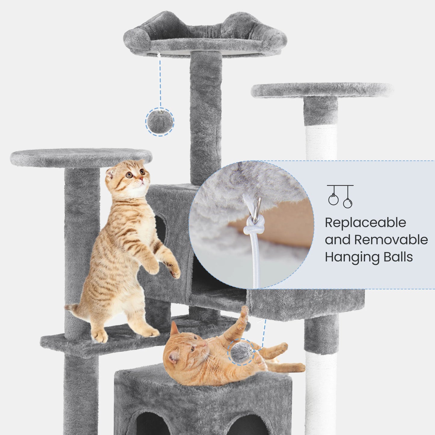 Cat Tree Tower Multi-Level with Sisal Scratching Post