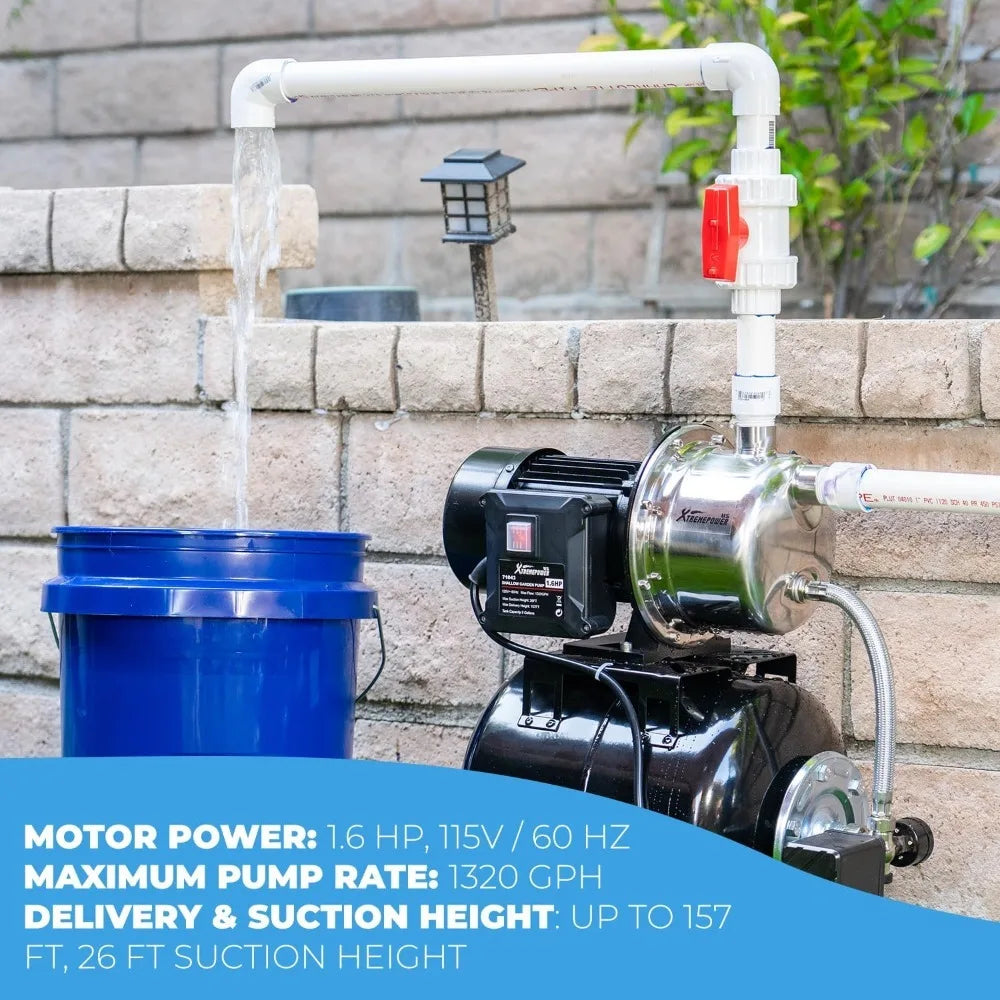 Shallow Well Pump with Pressure Tank,
