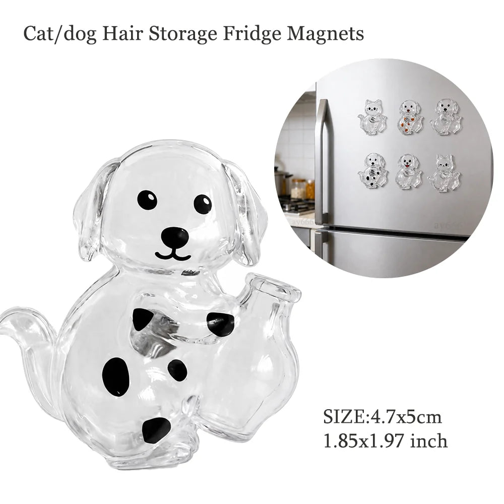 Transparent Dog Hair Storage Container, Memorial Keychain