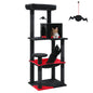Tall Cat Tower with Large Hammock, Sisal Covered Scratching Post