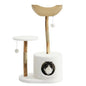 Cat Tree Tower with Rattan, Cat Climbing Furniture