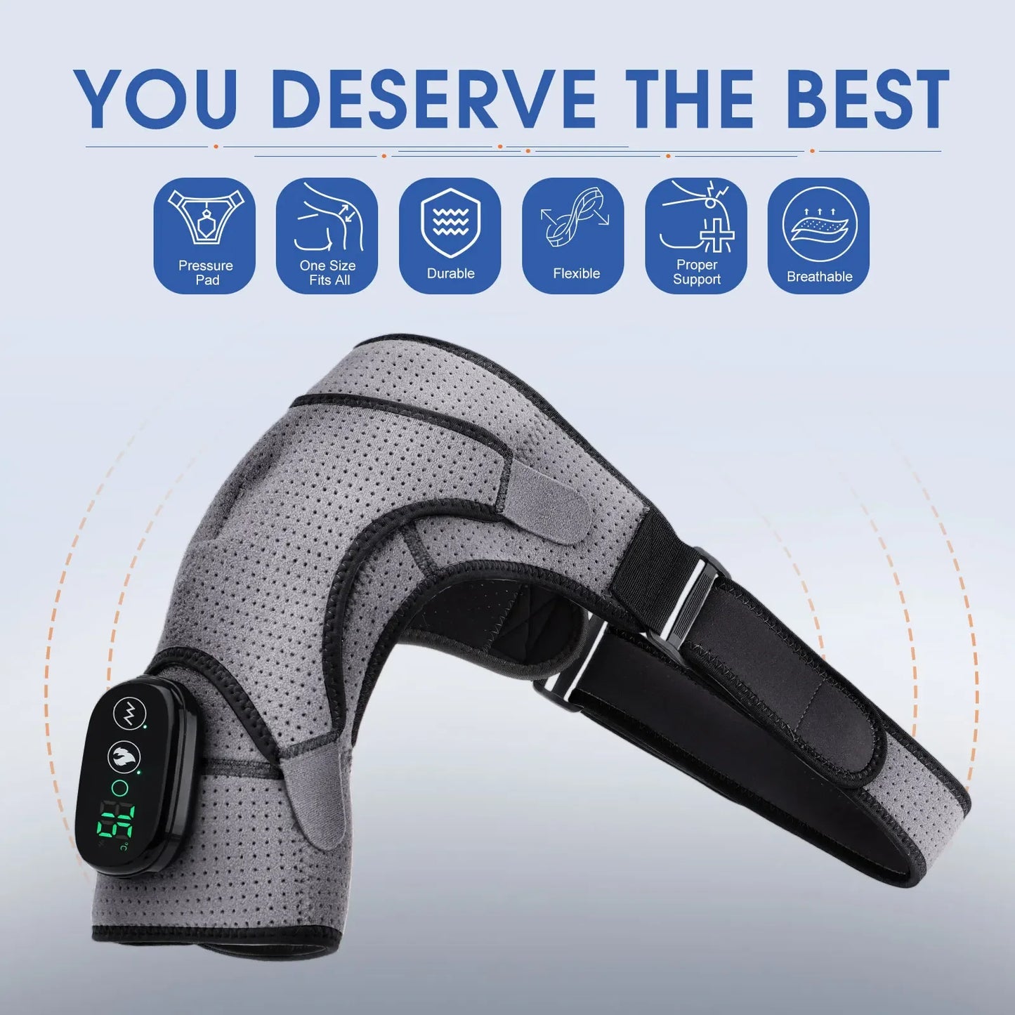 Shoulder Massage Belt Led Hot Compress