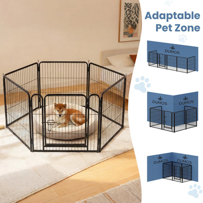 6 Panels Metal Dog Playpen  for Puppy Exercise