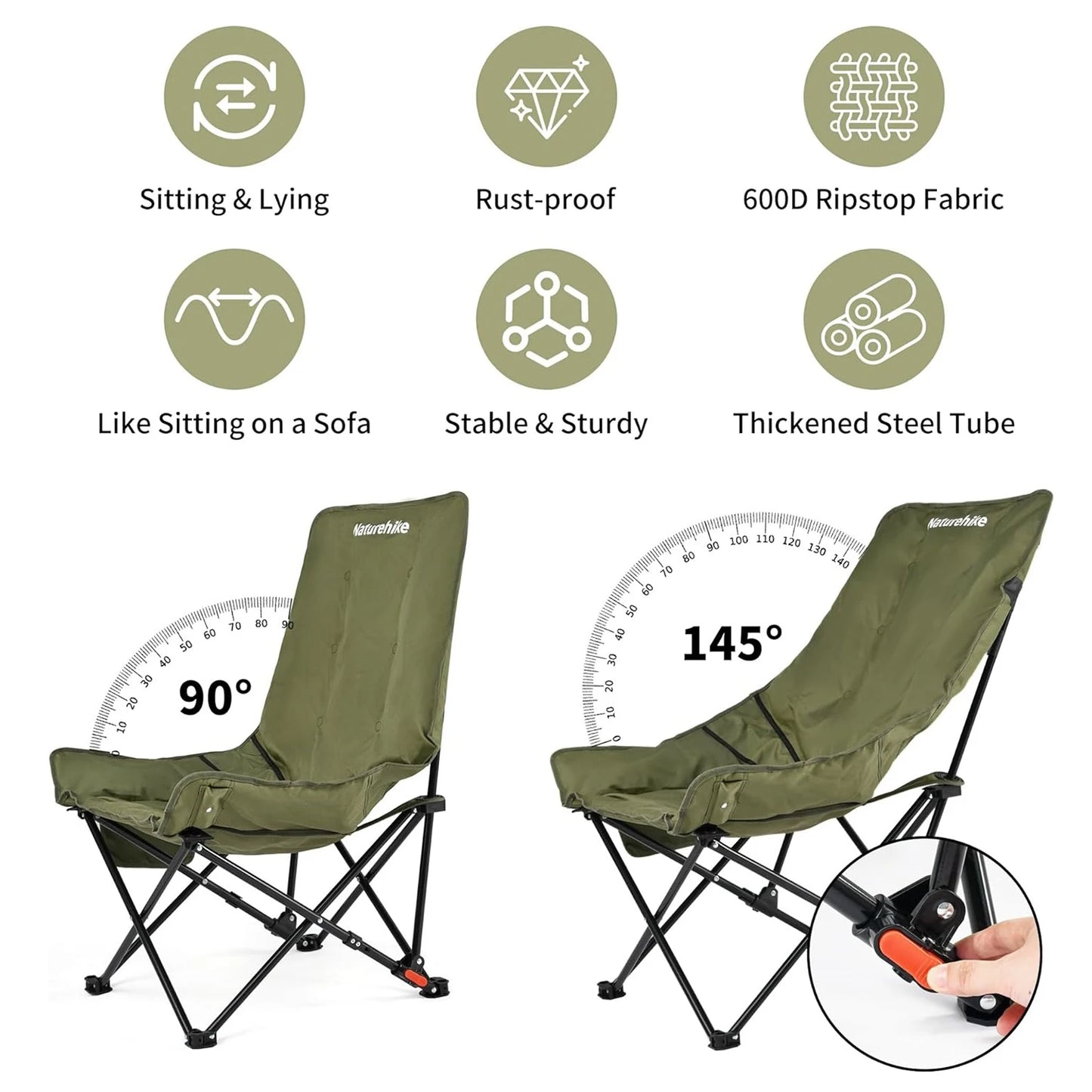 High Back  Adjustable Lounge Chair