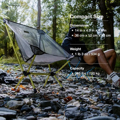 Ultralight 1.12 lbs Ripstop Camping Chair,