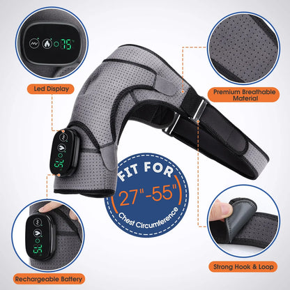 Shoulder Massage Belt Led Hot Compress