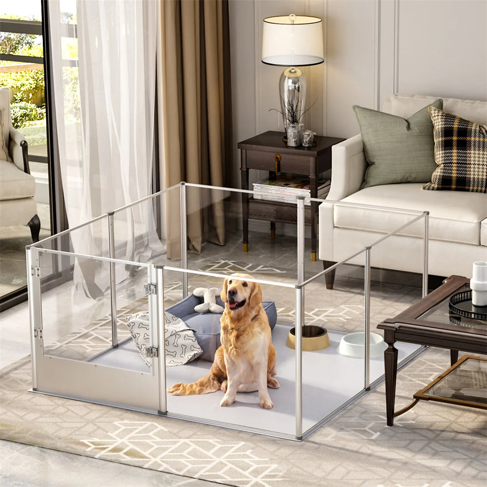 Dog Playpen, Whelping Pen, Puppy Playpen with Waterproof Fertility Pad