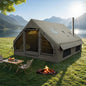 Inflatable Camping Tent, Stove Jack