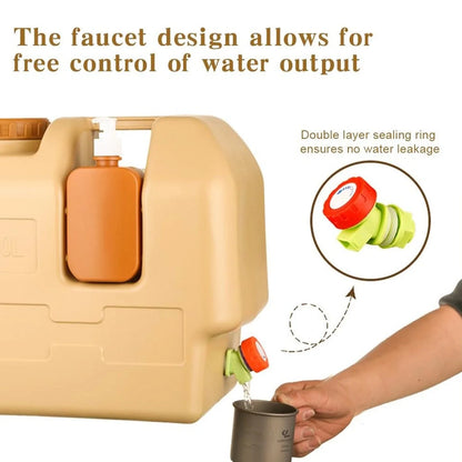 Water Container, Portable Camping With Spigot