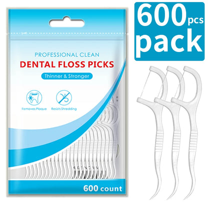 600/300/150/50pcs  Toothpicks,  Floss- Oral Care