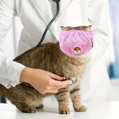 Cat Muzzle Breathable Mesh Grooming Accessory