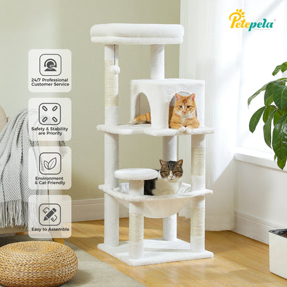 Cat Tree for Indoor Cats, 5-Level Cat Tower