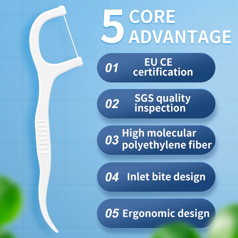 600/300/150/50pcs  Toothpicks,  Floss- Oral Care