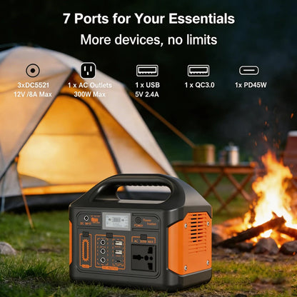 500W 300W Portable Power Station Emergency Power