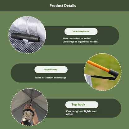 Compact Tent, Quick Setup Sunshade,  All-Weather