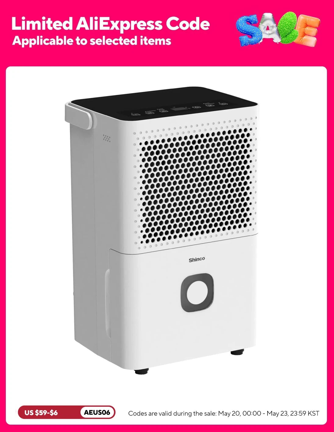 30 Pints Dehumidifier for Home and Basements