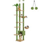 Floor to Ceiling Cat Tower with  Condo, Hammock, and Scratching Post