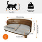 Elevated Pet Sofa  Bed with Cushion
