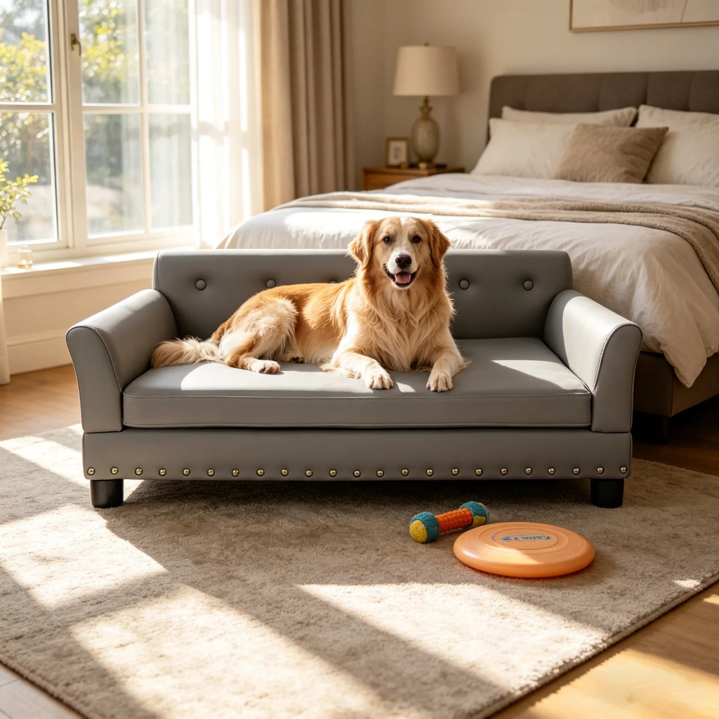 Elevated Dog Sofa for Medium to Large Dogs