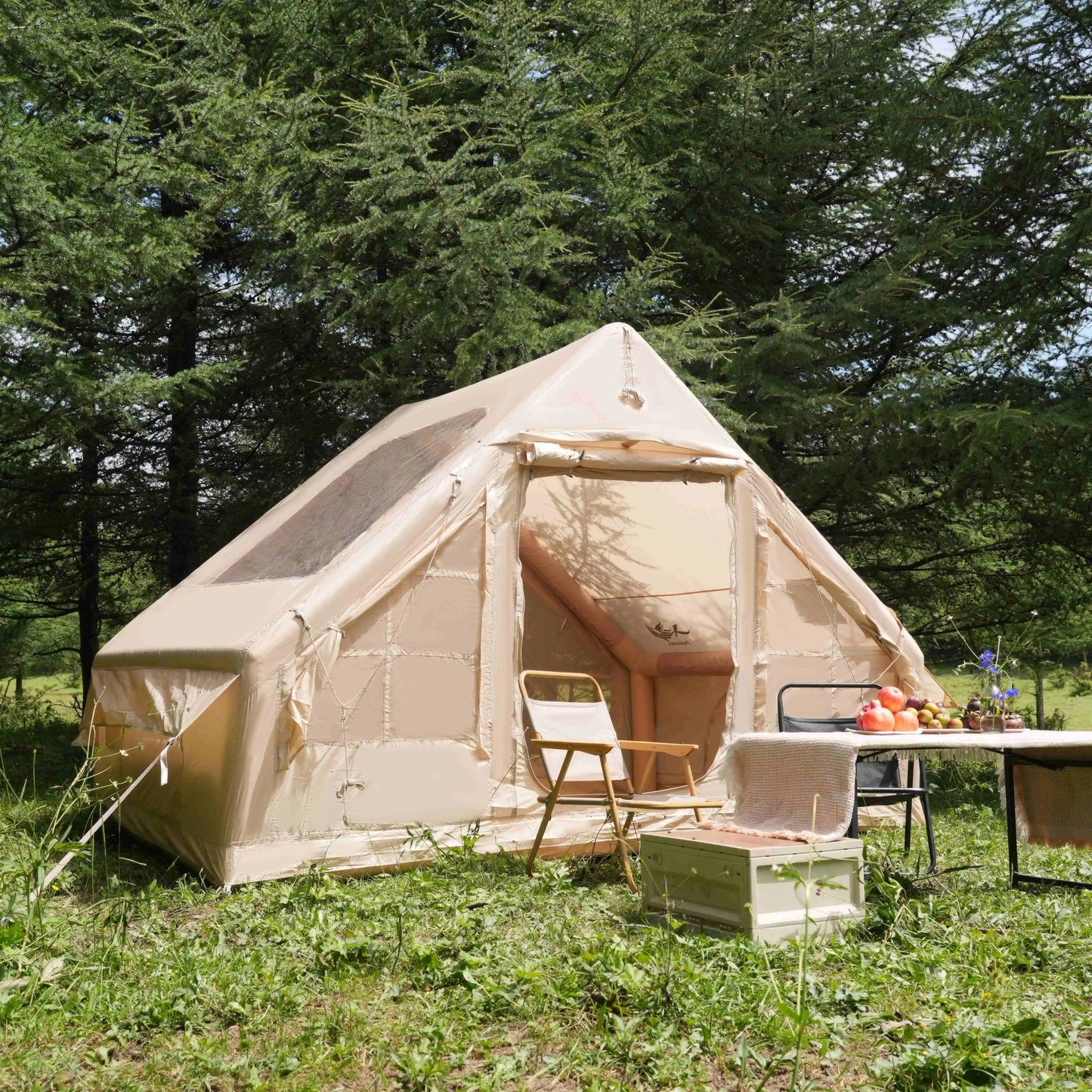 Inflatable Tent With Skylight, Quick Setup, Family Luxury